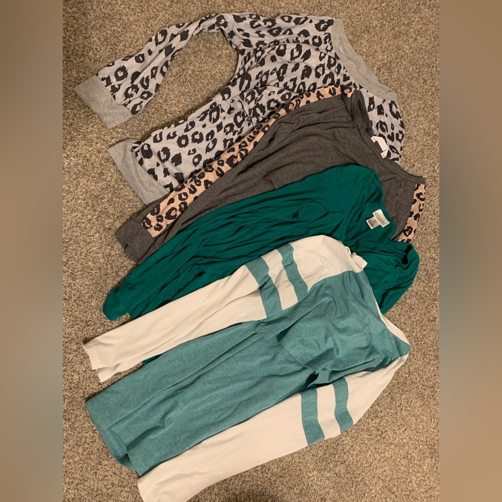 Bundle of Medium long sleeved nursing shirts